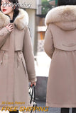 Weiyinxing New Winter Jacket Snow Wear Long Coat Women Hooded Parkas Fur Collar Female Casual Wool Lining Warm Padded Clothes
