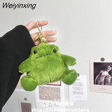 Weiyinxing Japanese Funny Frog Plush Bag Pendant Ugly Kawaii Cartoon Doll Keychain Pendant Women's Bag Decoration Key Holder