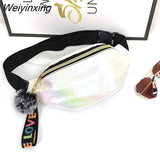 Weiyinxing Women Plaid Waist Bag Female Oxford Waterproof Belt Bags Designer Crossbody Chest Bag Ladies Fashion Fanny Pack Banana Hip Purse