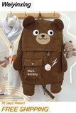 Weiyinxing Junior School Girls Primary School Students College Wind and Day Department Cute Bear Cartoon Large Capacity Backpack