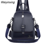 Weiyinxing Women Backpack Designer high quality Leather Women Bag Fashion School Bags Multifunction Large Capacity Travel Backpacks mochila