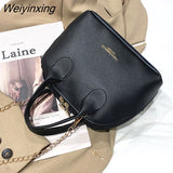 Weiyinxing Women Shoulder Bags Luxury Designer Shell Ladies Hand Bag Large Capacity Crossbody Bags Vintage PU Leather Totes Handbag