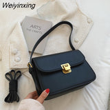 Weiyinxing YIDE Women's Shoulder Bag Handbag Messenger Bag Preppy Style Female Bag Vintage Envelope Bag High quality Briefcase Purse