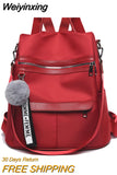 Weiyinxing 2023 Waterproof Oxford Cloth Women Backpack Designer Light Travel Backpack Fashion School Bags Casual Lides Shoulder Bags