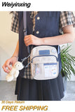 Weiyinxing 2023 New Small Bag Japanese S Cute Student Messenger Bag Shoulder Bag to Send Bear Pendant Pure Soft Girl