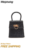 Weiyinxing Rattan Box Women Handbags Designer Wicker Woven Lady Handbags Handmade Summer Beach Straw Bag Bali Small Tote Purse 2023