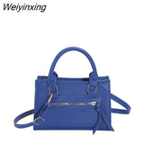 Weiyinxing Bag for Women New Fashion Casual Western Style Shoulder Handbag Simple Texture Messenger Small Square Bag