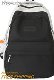 Weiyinxing Female Male Big BookBag Girl Boy Laptop College Backpack Lady Men Travel Leisure Student Packet Women Nylon School Bags