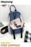 Weiyinxing Bag Female Cross Body Bag Sports Student Shoulder Bag Casual Male Cross Body Bag Japanese Small Backpack