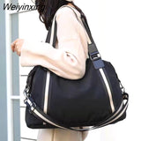 Weiyinxing feminina de marca famosa com alça superior, bolsa de mão de náilon casual para mulheres, bolsa tote transversal de corpo