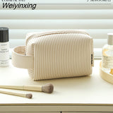 Weiyinxing Makeup Bag Leather Cosmetic Bag Women Multifunction Toiletries Organizer Portable Travel Waterproof Storage Case