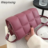 Weiyinxing YIDE 2023 Spring New Trend Wild Shoulder Bag Fashion Plaid Bag Women Ladies Design Messenger Small Square Bag Luxury Handbag