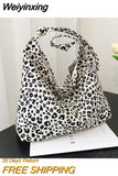 Weiyinxing Bags Totes Luxury Designer Handbags For Women Shopping Canvas Ladies Fashion Casual Leopard Shoulder Shopper Women's Bag