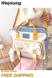 Weiyinxing Ins Japanese Harajuku Soft Girl Large Capacity Dual Purpose Schoolbag Female Cute Student One Shoulder Handheld Crossbody