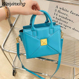 Weiyinxing PU Leather Crossbody Sling Bags for Women 2023 Elegant Purses and Handbags Female Luxury Brand Shoulder Bag Cute Lady Totes