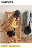 Weiyinxing beach basket summer bag straw bag fashion beach bags big rattan shoulder bags large capacity woven bag hand-made handbags