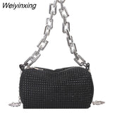 Weiyinxing Diamond Design Small Crossbody Messenger Bags for Women 2023 Summer Trend Luxury Fashion Travel Shoulder Handbags Purses