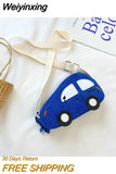 Weiyinxing Children's Crossbody Bags Cartoon Car Coin Purse for Kids Baby Mini Shoulder Messenger Bag Boys Girls Accessories Handbags