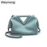 Weiyinxing Super Brand Women Crossbody Bag Designer Inverted Triangle Handle Handbag Purse Luxury Shoulder Bas for Women Clutch Satchel