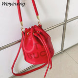 Weiyinxing YIDE 2023 New Bucket Shoulder Crossbody Bags Women Handbags and Purse 2023 New Lady's Messenger Bags High Quality Women Bag