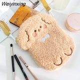 Weiyinxing Winter Cute Cartoon Bag Fashion Crossbody Plush Bag Children's Storage Bag Kawaii Side Pockets Crossbody Bag Little Bag