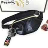 Weiyinxing Women Plaid Waist Bag Female Oxford Waterproof Belt Bags Designer Crossbody Chest Bag Ladies Fashion Fanny Pack Banana Hip Purse