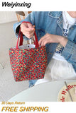 Weiyinxing Retro Women Small Tote Shoulder Bags Student Girls Lunch Bento Bag Hand Carry Shopper Bag Female Clutch Purse Handbags
