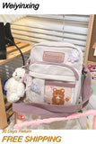 Weiyinxing 2023 New Small Bag Japanese S Cute Student Messenger Bag Shoulder Bag to Send Bear Pendant Pure Soft Girl