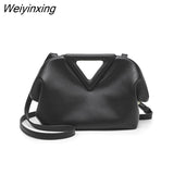 Weiyinxing Super Brand Women Crossbody Bag Designer Inverted Triangle Handle Handbag Purse Luxury Shoulder Bas for Women Clutch Satchel