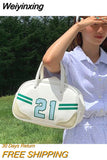 Weiyinxing Design Boston Bags for Women Simple PU Leather Ladies Shoulder Bag Female Portable Small Casual Tote Purses and Handbags