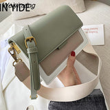 Weiyinxing Color Leather Crossbody Bags For Women 2023 Travel Handbag Fashion Simple Shoulder Messenger Bag Ladies Cross Body Bag