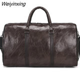 Weiyinxing Travel Bag Waterproof Wear Resistant Travel Bags Unisex Handbag PU Sturdy Hand Larger Capacity Bags Sports Big Bag Bolsos