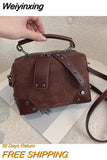 Weiyinxing Messenger Bags for Women Designer High Quality Crossbody Bags New Trend PU Handbags Vintage Solid Color Shoulder Bags