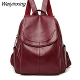 Weiyinxing Luxury Brand Women Backpack High Quality Leather Backpacks Travel Backpack Fashion School Bags for Girls mochila feminina