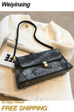 Weiyinxing Women Bags Fashion Handbags 2023 New Trend Handbags Retro Denim Shoulder Underarm Bag Casual Women Shoulder Pack Quality Flap