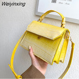 Weiyinxing Pattern PU Leather Crossbody Bags For Women 2023 Small Messenger Bag Lady Flap Shoulder Bag Luxury Handbag and Purse bolso