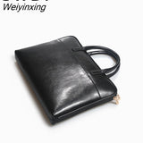 Weiyinxing Leather Women Bag Cowhide Large Capacity Female Laptop Handbags Travel Bag Black Big Shoulder Tote Bags Luxury Fashion 2023