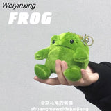 Weiyinxing Japanese Funny Frog Plush Bag Pendant Ugly Kawaii Cartoon Doll Keychain Pendant Women's Bag Decoration Key Holder