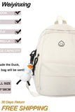 Weiyinxing Multi-Pocket Female Backpack Book School Bag for Teenage Girls Boys Student Women's Travel Rucksack Small Or Big Size