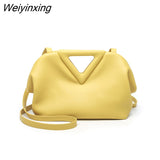 Weiyinxing Super Brand Women Crossbody Bag Designer Inverted Triangle Handle Handbag Purse Luxury Shoulder Bas for Women Clutch Satchel