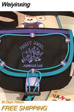 Weiyinxing New High-capacity Student Retro Girl Satchel Mailman Bag Street Couple Shoulder Bag Ins Versatile
