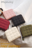 Weiyinxing Women's Short Wallet 2023 Korean Version Mini Wallet Lady Fashion Purse Short Zipper Cute Zero Wallet Student Embroidered Wallet