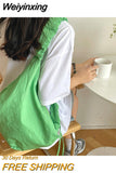 Weiyinxing High Capacity Shoulder Bag Nylon Large Dumpling Bags Pleated Shoulder Strap Handbags Ruched Trendy Purse With Zipper