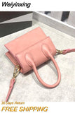 Weiyinxing Small Square bag 2023 Fashion New Quality PU Leather Women's Handbag Crocodile pattern Chain Shoulder Messenger Bags