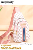 Weiyinxing Women's Chest Bag PU Leather Women's Bag Good Quality Shoulder Bag Casual Women's Crossbody Bag Fashion Female Messenger Bag