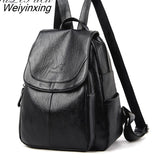 Weiyinxing Luxury Brand Women Backpack High Quality Leather Backpacks Travel Backpack Fashion School Bags for Girls mochila feminina