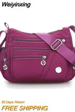 Weiyinxing Casual Crossbody Shoulder Bag Women Bag Nylon Waterproof Messenger Bags For Lady Handbags High Quality Multifunctional