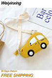 Weiyinxing Children's Crossbody Bags Cartoon Car Coin Purse for Kids Baby Mini Shoulder Messenger Bag Boys Girls Accessories Handbags