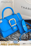 Weiyinxing Luxury Small Handbags Purses Designer Women Solid Color Shoulder Bag Casual Flap Crossbody Top Handle Bags With Coin Purses