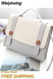 Weiyinxing One Shoulder Bag 2023 Lady HandBag Crossbody Bag Fashion Color Contrast Small Square Bag Fresh Sweet Girl's Style Multicolor